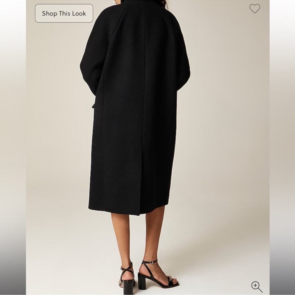 J.Crew Long Toscana coat in Italian stadium-cloth wool blend - Picture 2 of 8